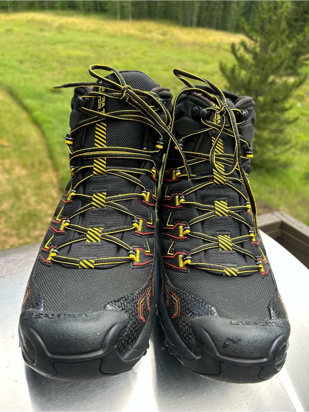 La Sportiva Black and Yellow Hiking Boots | Men’s 12 | NEW, No-Box